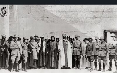 صورة تاريخية للملك عبدالعزيز خلال زيارته البصرة عام 1334هـ