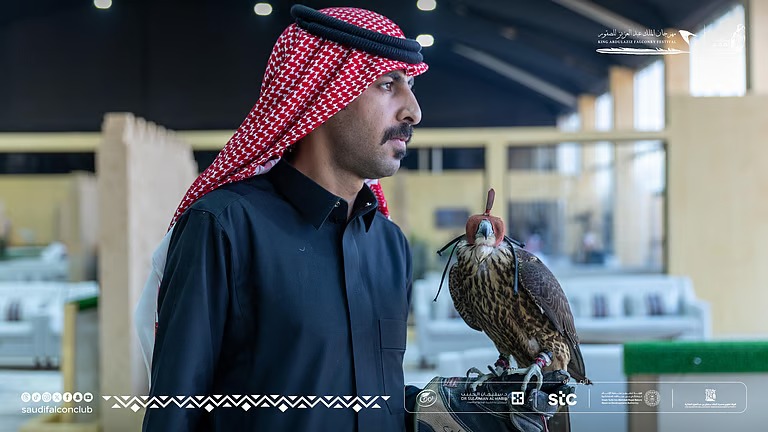 حضور كبير للصقارات السعوديات بمهرجان الملك عبدالعزيز للصقور