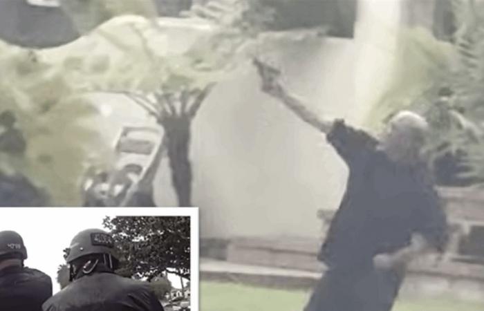 بالفيديو.. مسلح يطلق النار على مروحية شرطة في لوس أنجلوس