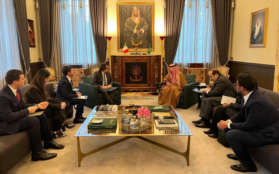 وزير الدولة للشؤون الخارجية يلتقي رئيس لجنة الصداقة البرلمانية الإيطالية السعودية