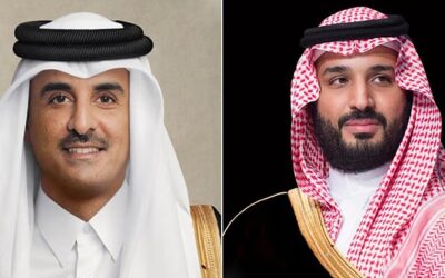 ولي العهد وأمير قطر يستعرضان هاتفيًا العلاقات الأخوية ويبحثان تطورات الأحداث