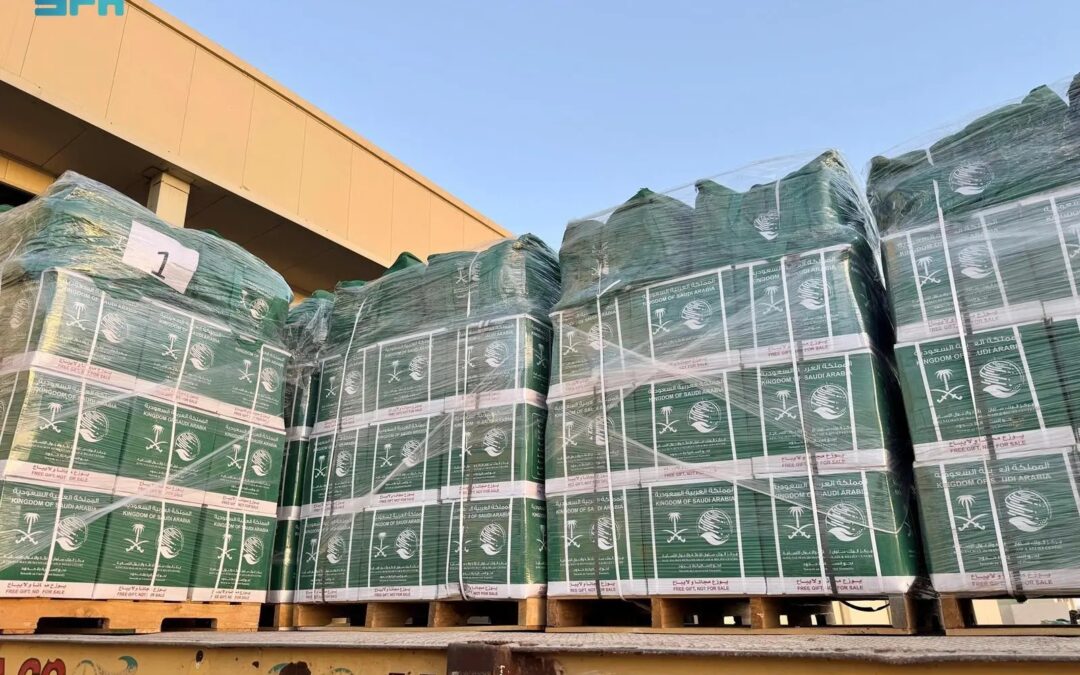 وصول الطائرة السعودية الـ80 إلى العريش لدعم غزة