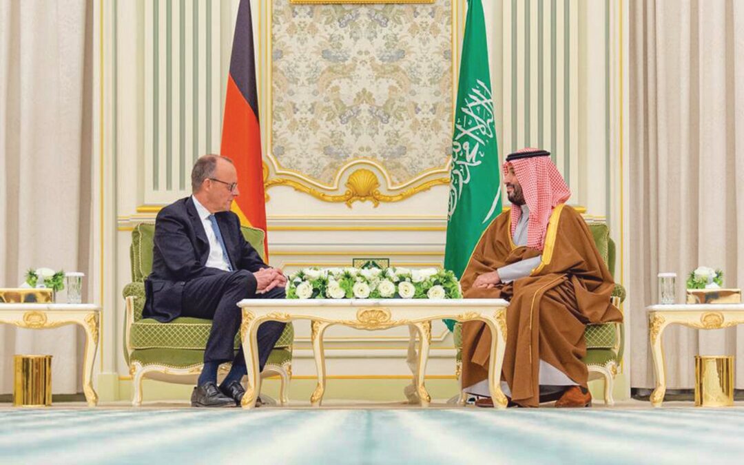 ولي العهد والمستشار الألماني يعقدان جلسة مباحثات رسمية