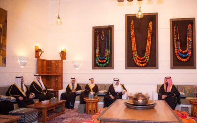 ولي العهد يستقبل ولي عهد البحرين