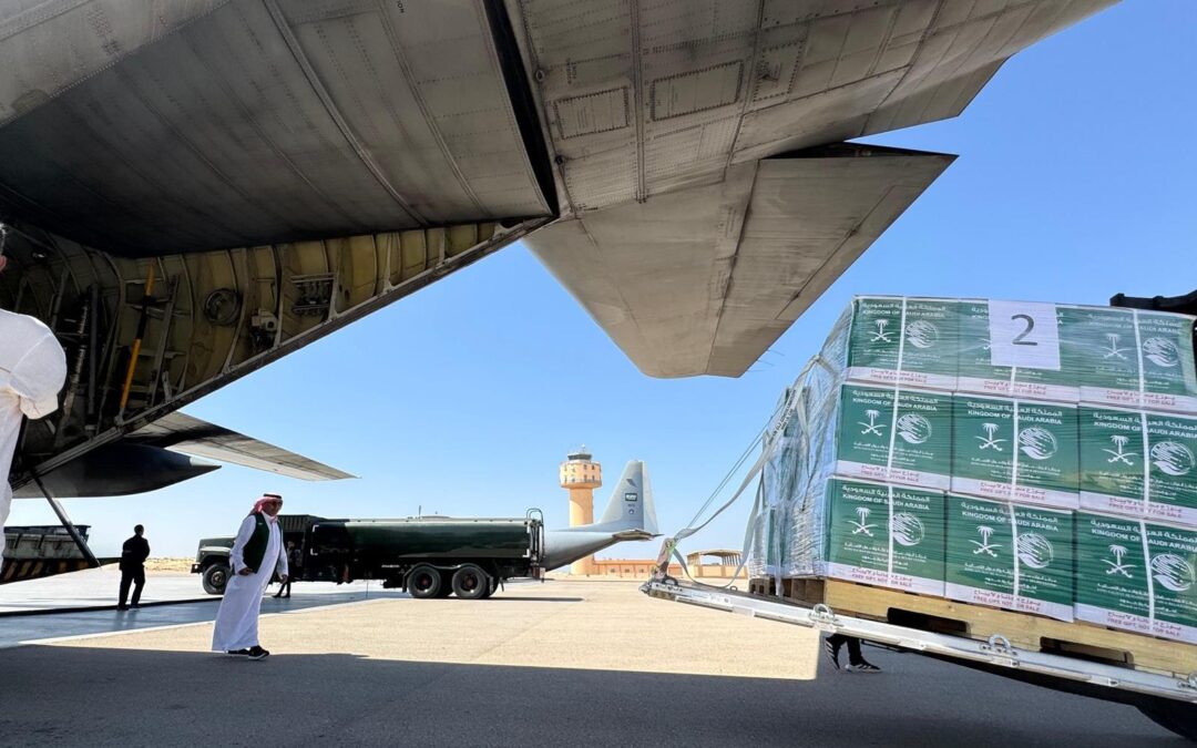 وصول الطائرة الإغاثية السعودية الـ81 لإغاثة الشعب الفلسطيني في غزة