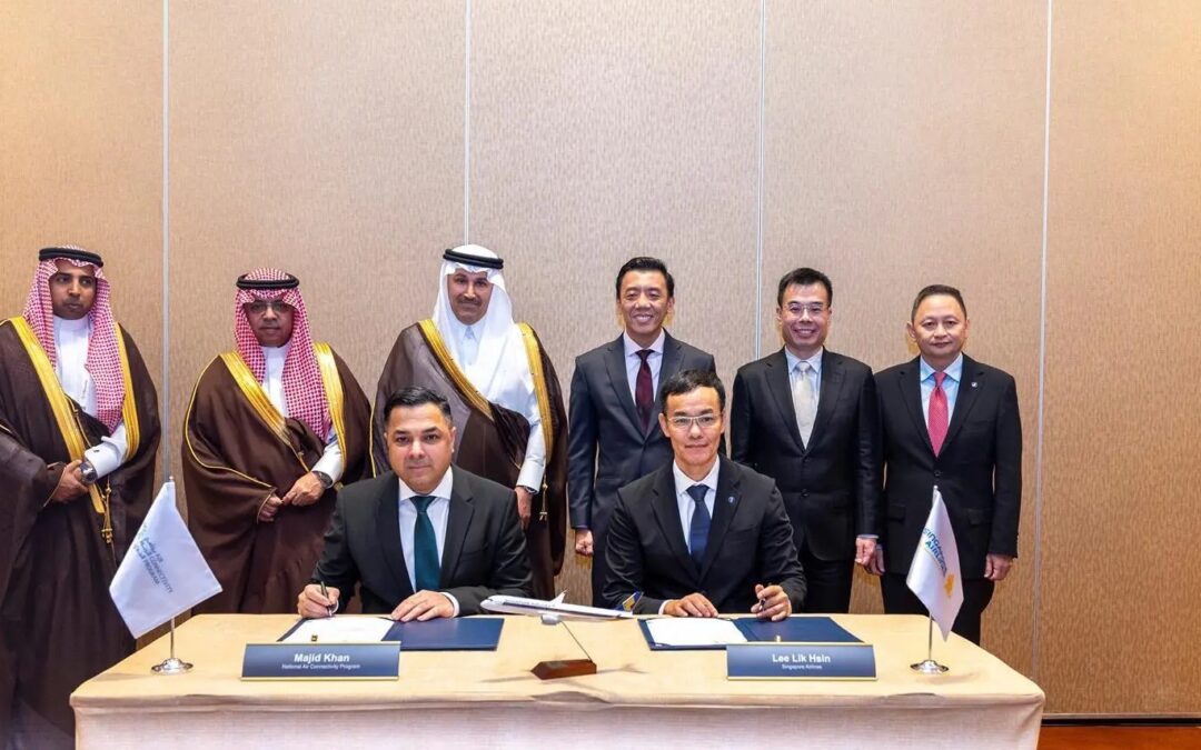 المملكة وسنغافورة توقعان اتفاقية لتعزيز الربط الجوي