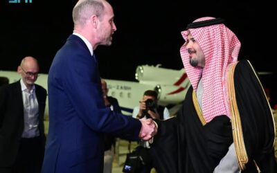 ولي عهد بريطانيا يصل إلى محافظة العلا