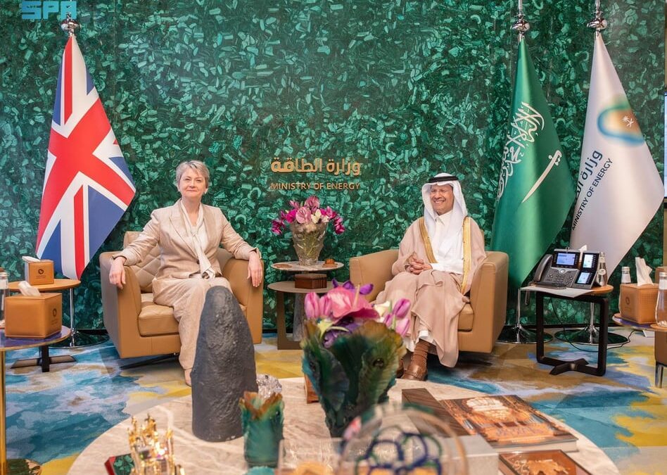 وزير الطاقة يبحث آفاق التعاون مع وزيرة الخارجية والتنمية البريطانية