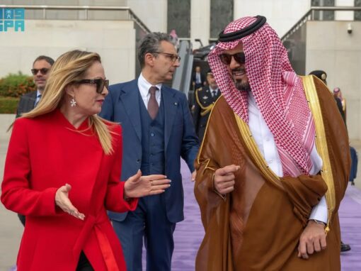 رئيسة وزراء إيطاليا تغادر جدة بعد زيارة للمملكة