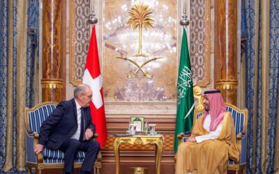 ولي العهد يلتقي رئيس الاتحاد السويسري لتعزيز التعاون الثنائي