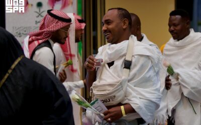 اكتمال وصول 1000 حاج وحاجة من أسر وذوي شهداء عاصفة الحزم وإعادة الأمل من السودان