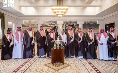 أمير الرياض يستقبل رئيس مجلس إدارة شركة نادي النصر