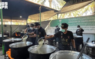السعودية توزع 24.500 وجبة غذائية ساخنة في غزة​​​​