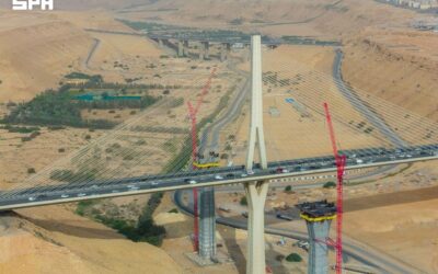إنجاز 28% من مشروع الجسرين الموازيين لجسر وادي لبن في الرياض