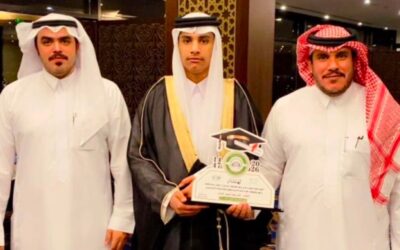 ناصر آل عشيش يحتفل بتخرجه من ثانوية الأنجال ببيشة