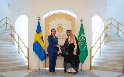 وزير الخارجية يستقبل نظيرته السويدية