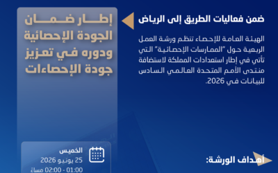 “الإحصاء” تنظم ورشة عمل حول إطار ضمان الجودة الإحصائية