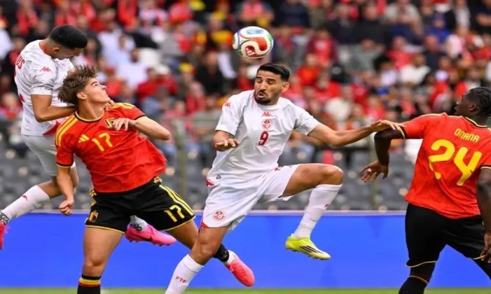منتخب تونس يتلقى خسارة قاسية بخماسية أمام بلجيكا