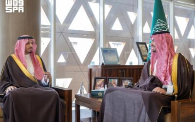 محافظ الدرعية يستقبل مسؤولي ولاعبي نادي الدرعية مهنئًا بصعود الفريق إلى الدوري