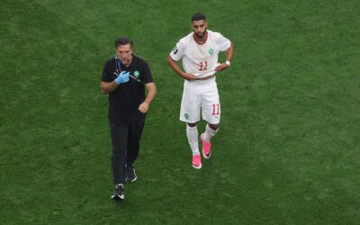 المغربي صيباري يخرج مصابا خلال مواجهة كندا في ثمن النهائي