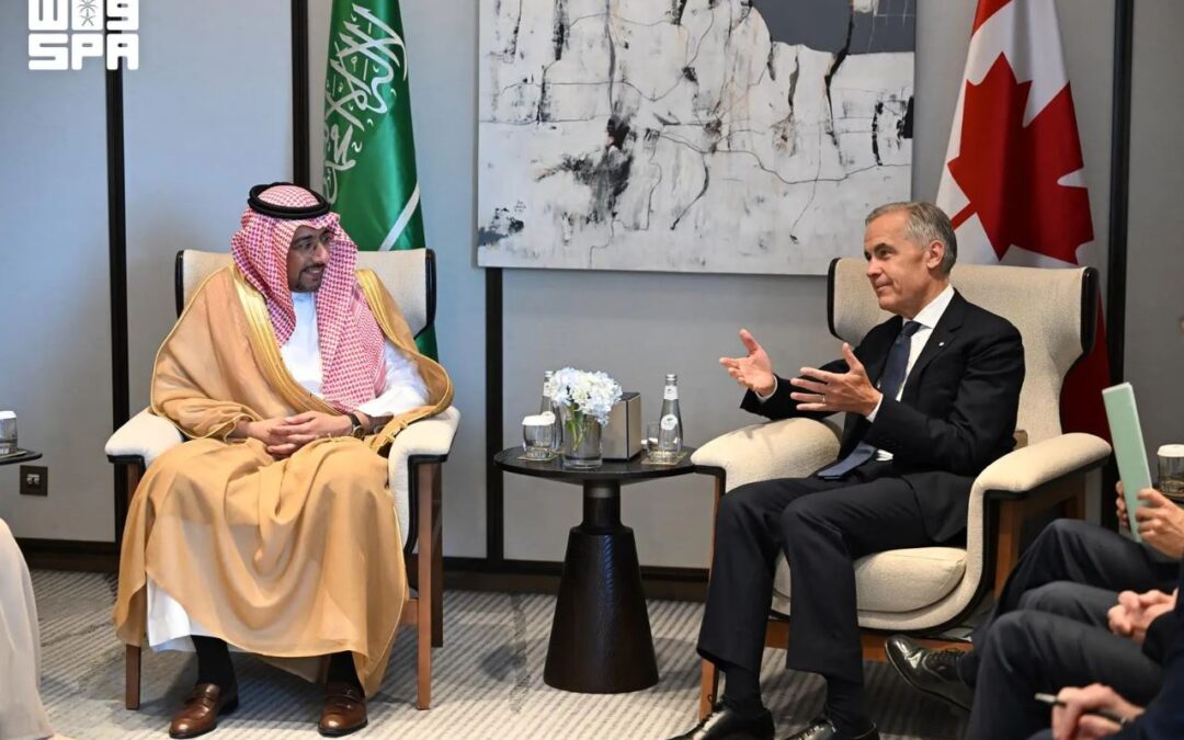وزير الصناعة والثروة المعدنية يلتقي دولة رئيس وزراء كندا