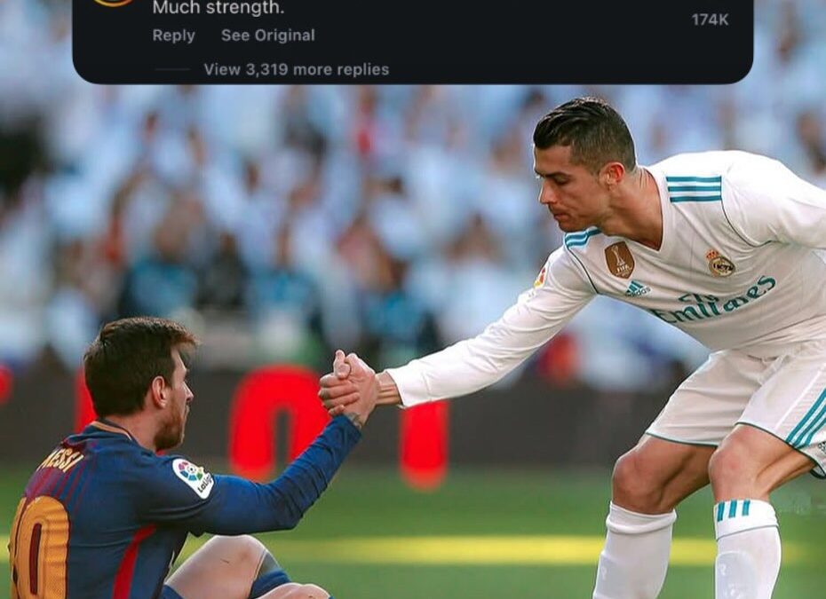 رونالدو لميسي بعد وفاة والده: «كن قوياً»