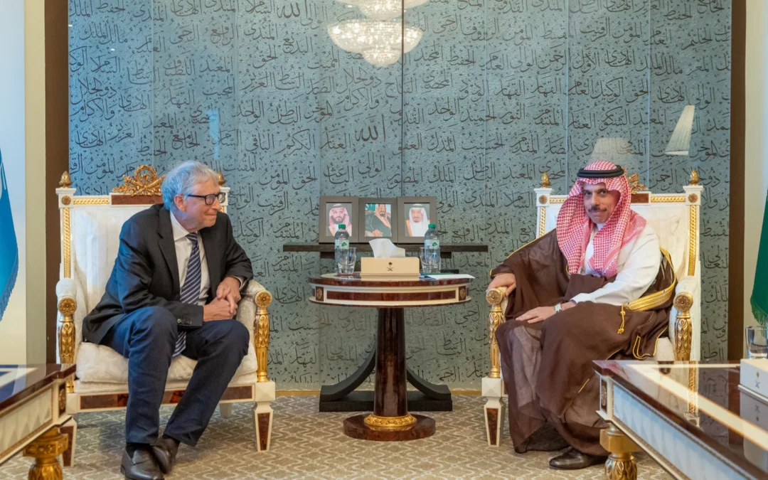 وزير الخارجية يلتقي بيل غيتس ويبحثان فرص التعاون في الابتكار والتقنيات الحديثة